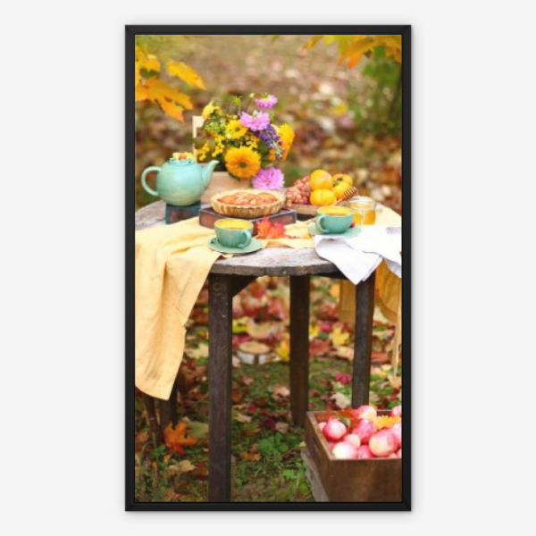 Autumn Picnic Table Wall Art