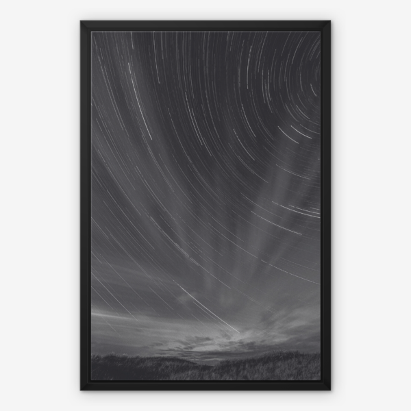 Celestial Trails Over Silent Hills Wall Art