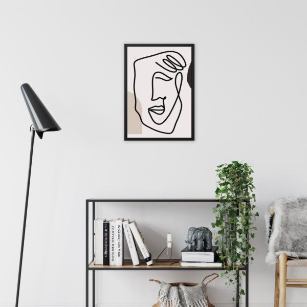 Face Sketch Wall Art - Image 3