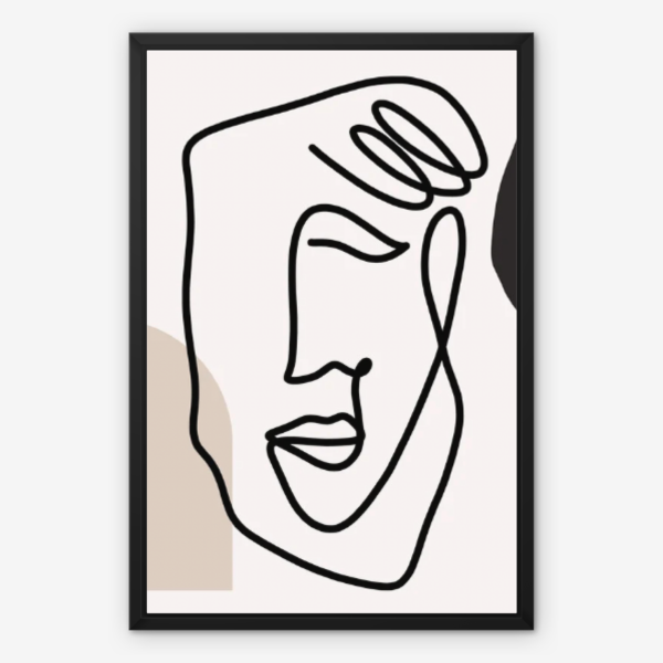 Face Sketch Wall Art