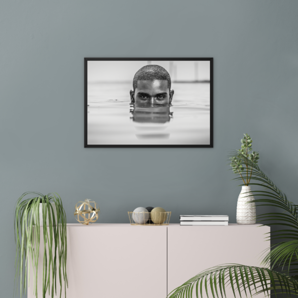 Half face Submerged in Water Wall Art - Image 2