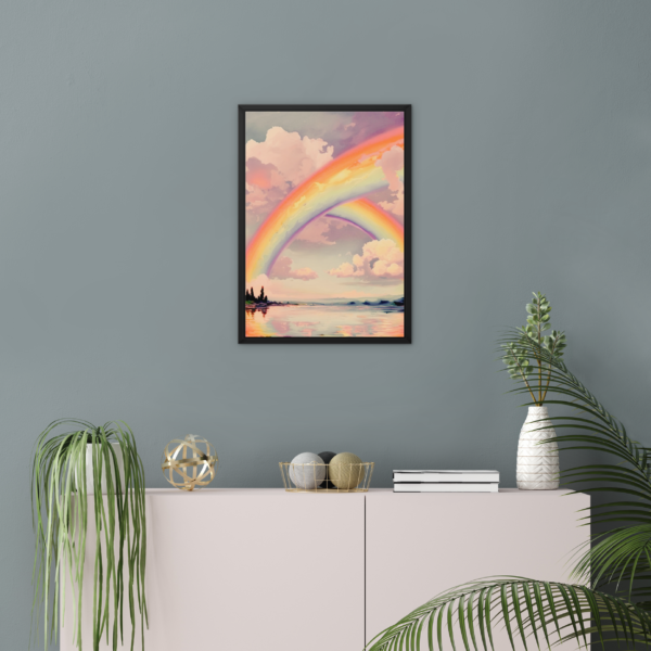 Rainbow Sky Retro Wall Art - Image 2