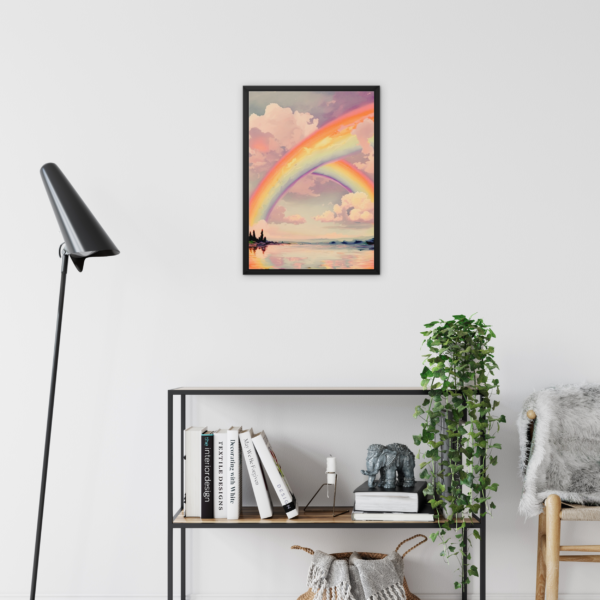 Rainbow Sky Retro Wall Art - Image 4