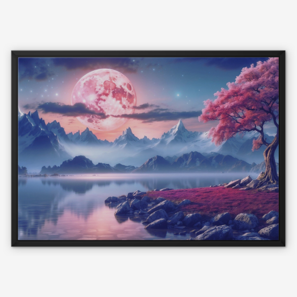 Realm of Shadows and Stars Wall Art Retro