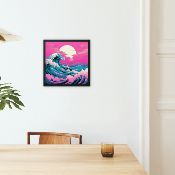 Vibrant Waves Under a Sunset Sky Wall Art - Image 3