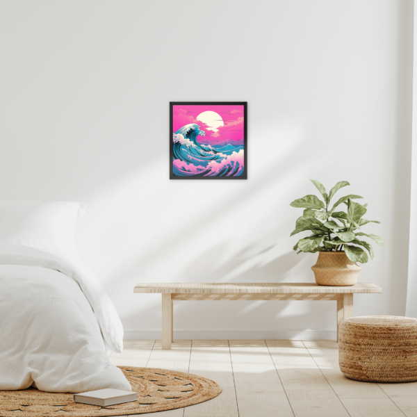 Vibrant Waves Under a Sunset Sky Wall Art - Image 5