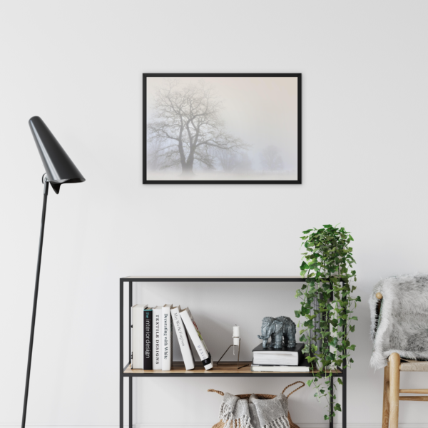 Lone Tree in Soft Mist Wall Art - Image 4