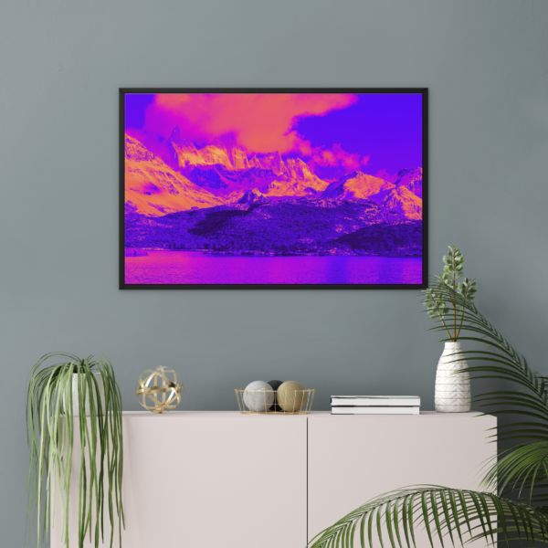 Neon Peaks Wall Art - Image 2