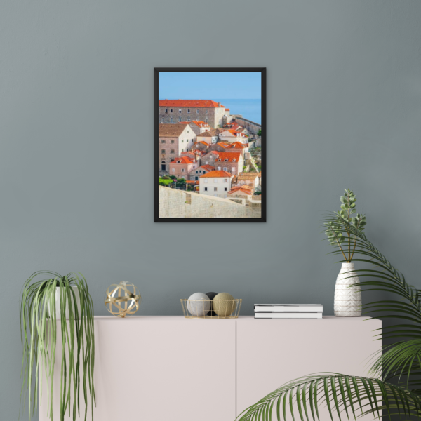 Charming Coastal Townscape Wall Art - Image 2